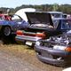 A typical pit scene at Clubloose, with Black Market Drift’s R32 Skyline parked up with a C33 Laurel at Freedom Moves. Photo: Raphael Orlove